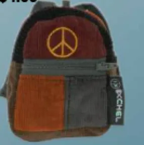 Corduroy Patchwork Micro Accessory Backpack