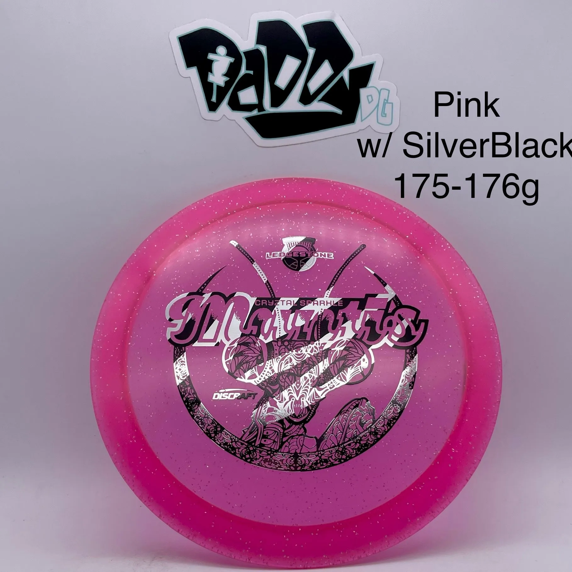 Discraft CryZtal Sparkle Mantis 2022 Ledgestone Stamped Distance Driver