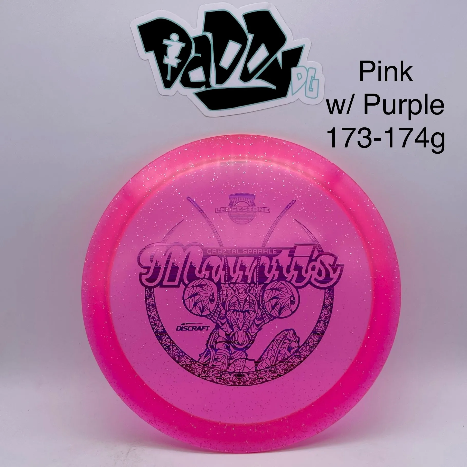 Discraft CryZtal Sparkle Mantis 2022 Ledgestone Stamped Distance Driver