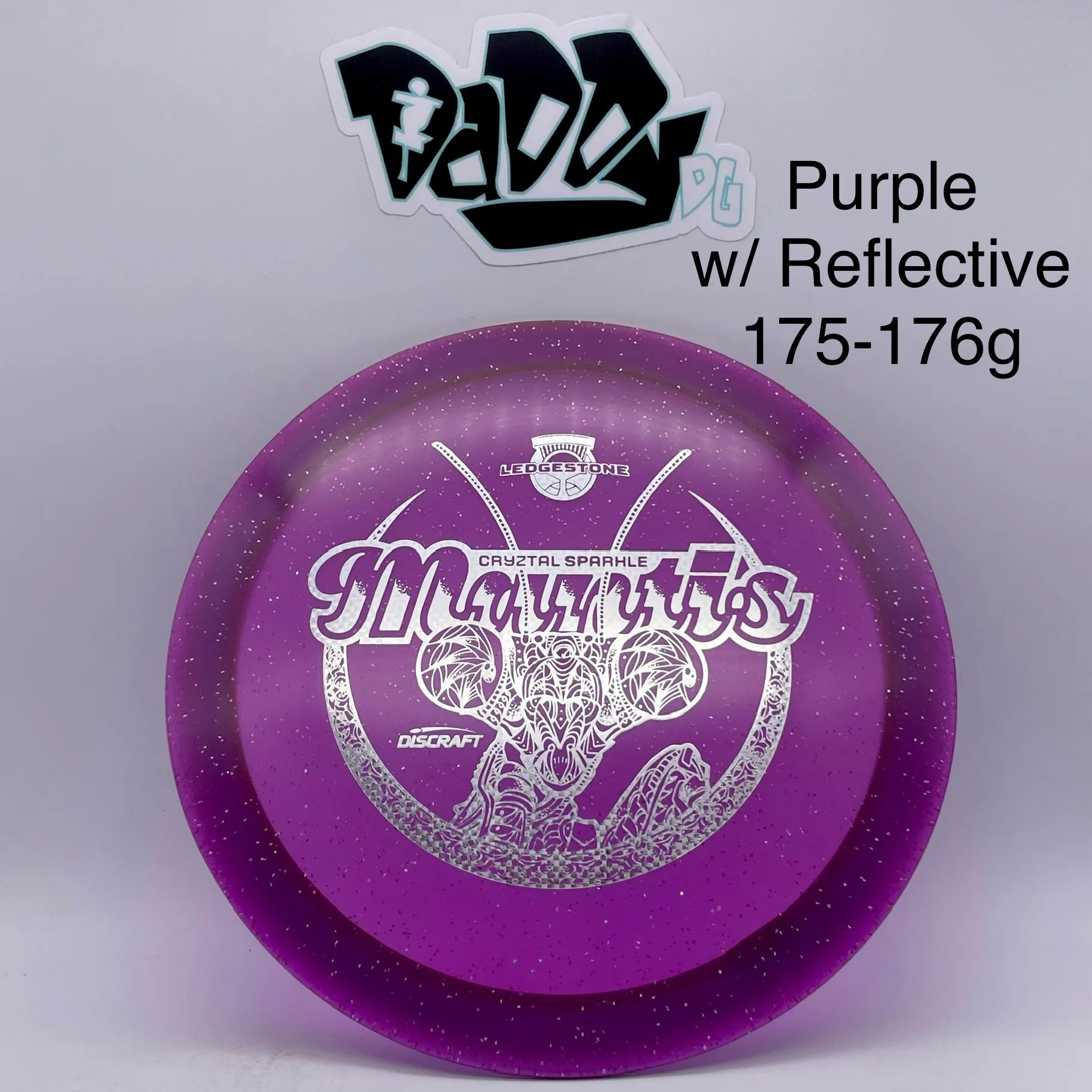 Discraft CryZtal Sparkle Mantis 2022 Ledgestone Stamped Distance Driver