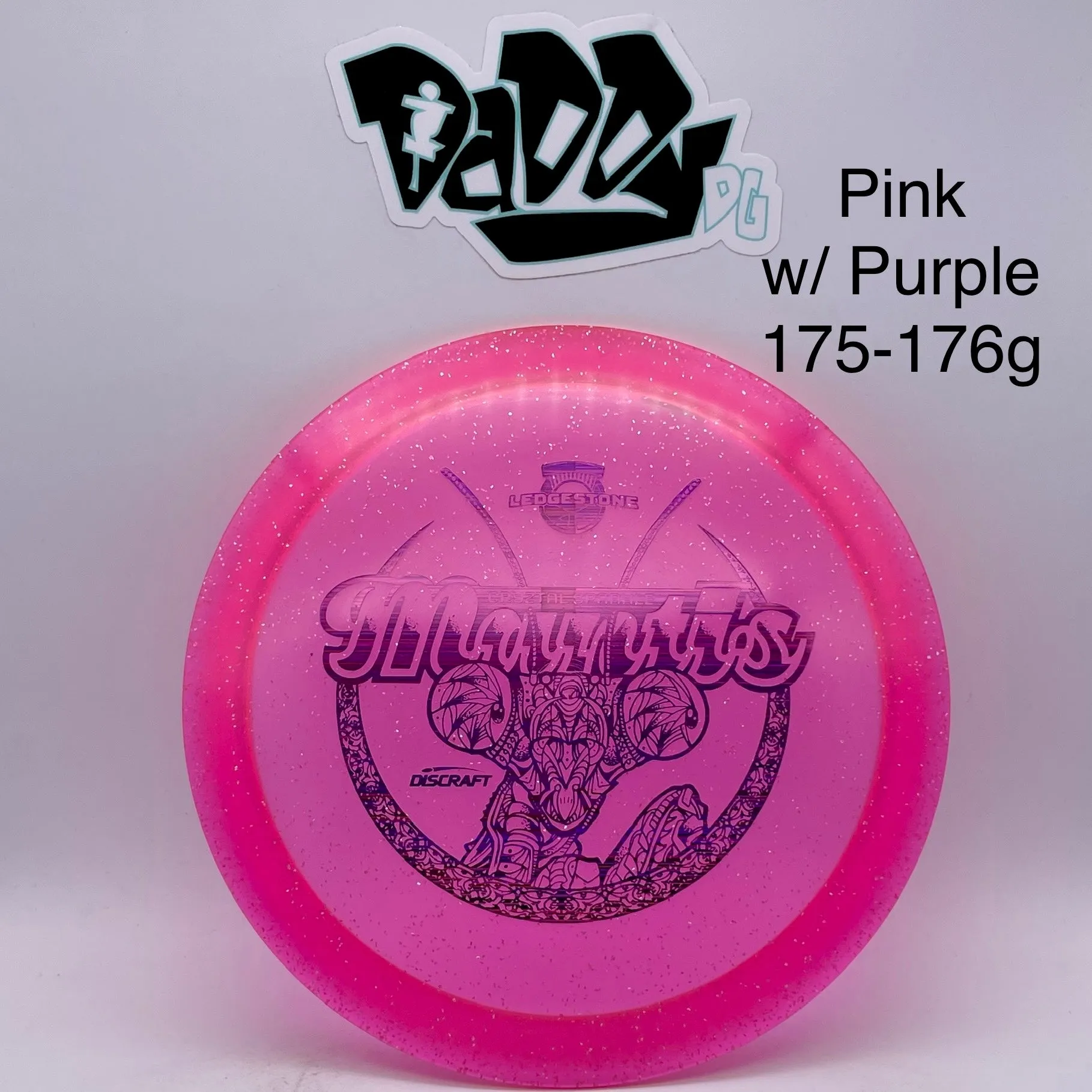 Discraft CryZtal Sparkle Mantis 2022 Ledgestone Stamped Distance Driver