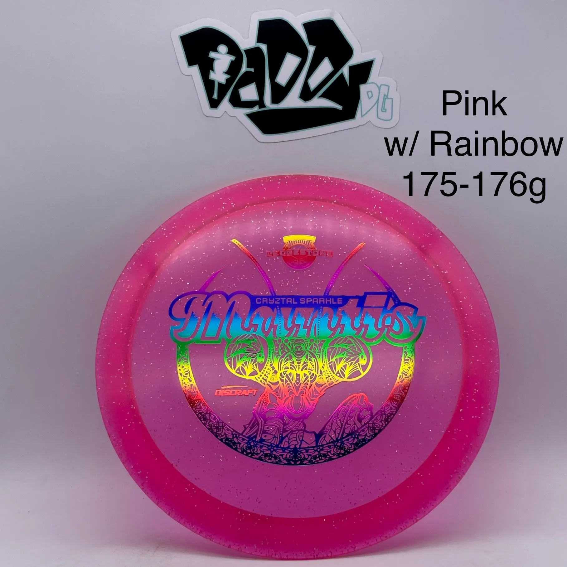 Discraft CryZtal Sparkle Mantis 2022 Ledgestone Stamped Distance Driver