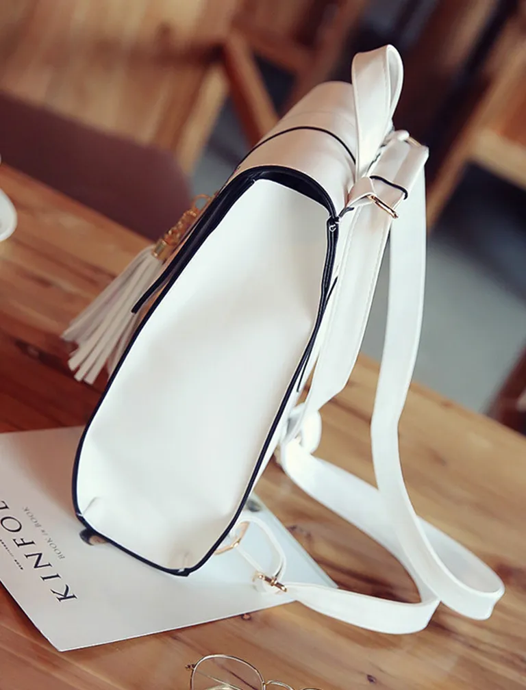 Embroidery Tassel Backpack