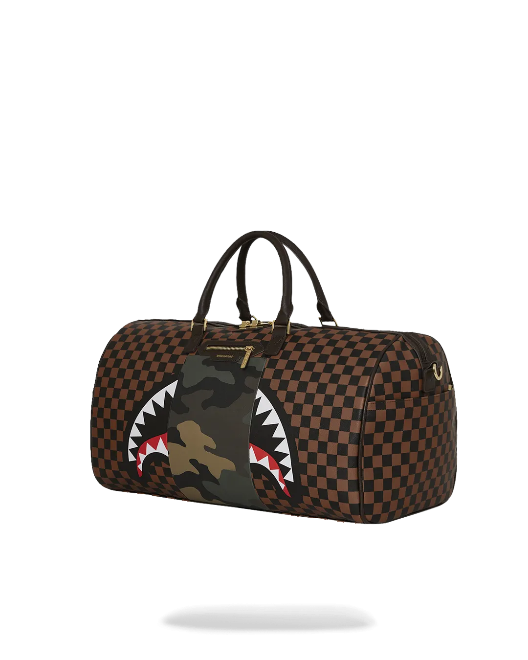 EXTERIOR GOLD ZIP POCKET SHARKS IN PARIS DUFFLE