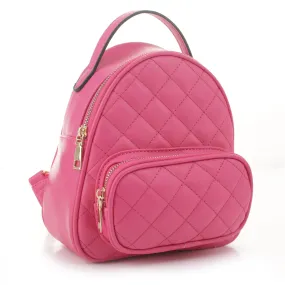 FC19616 Diamond Quilted Mini Backpack