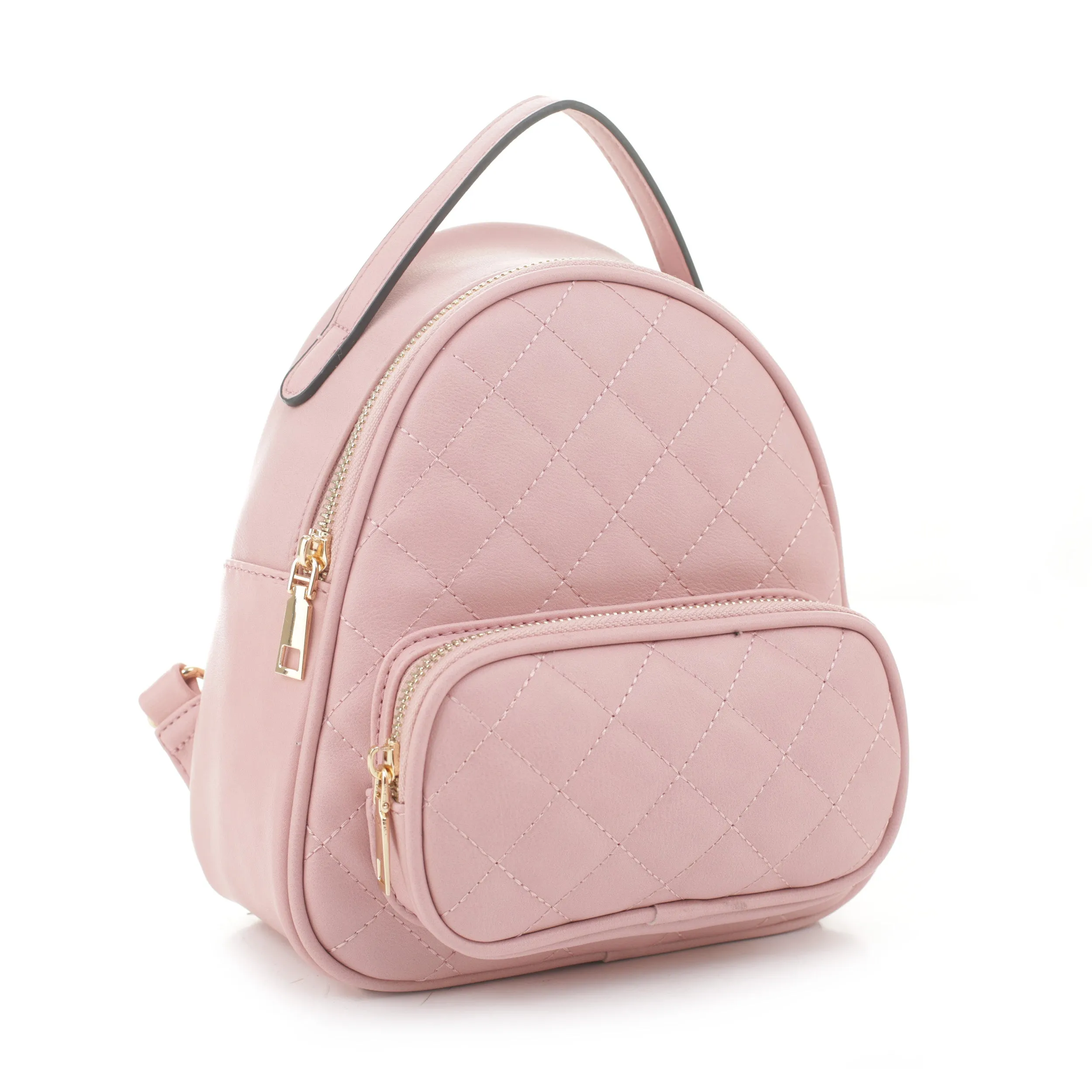FC19616 Diamond Quilted Mini Backpack