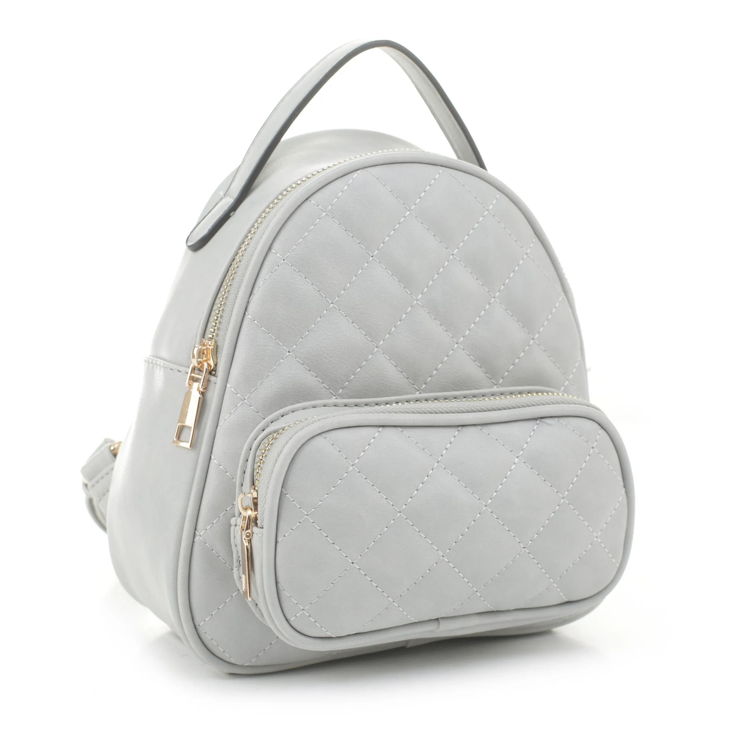 FC19616 Diamond Quilted Mini Backpack