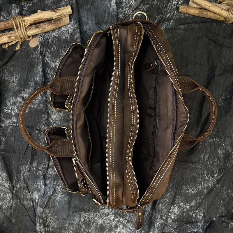 Multifunctional Leather Backpack