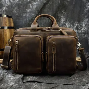 Multifunctional Leather Backpack