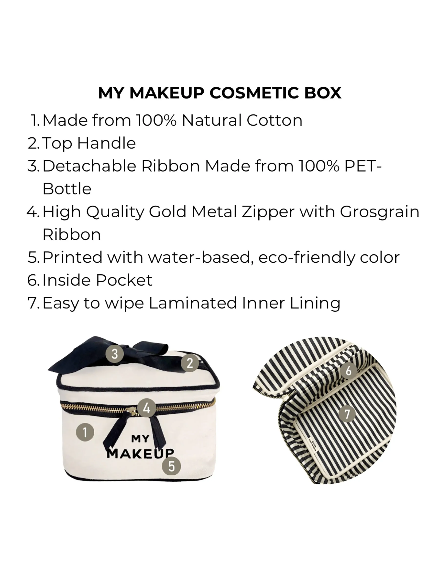 My Makeup Cosmetic Box by Bag-all - Cream