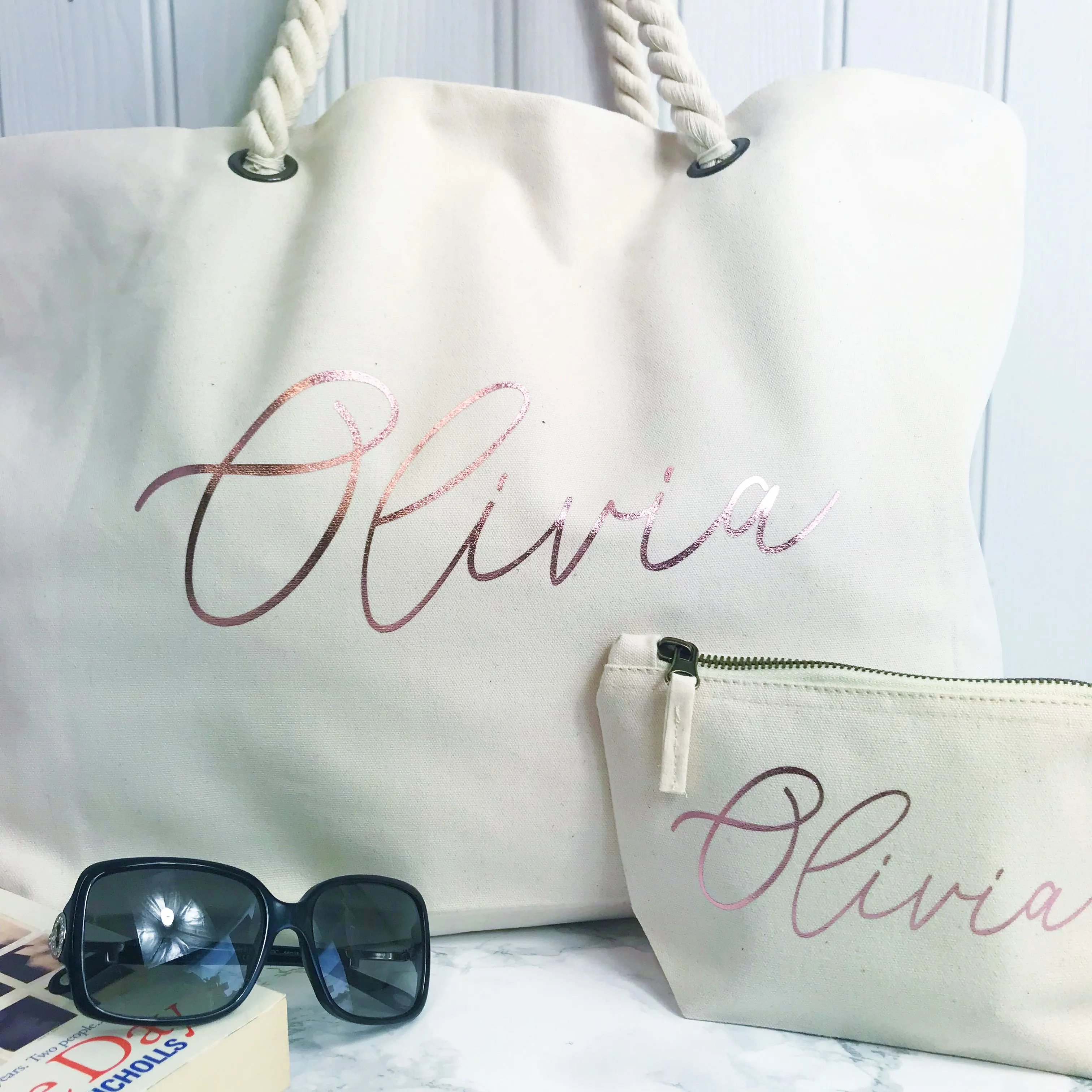 Personalised Holiday Make Up & Toiletries Bag