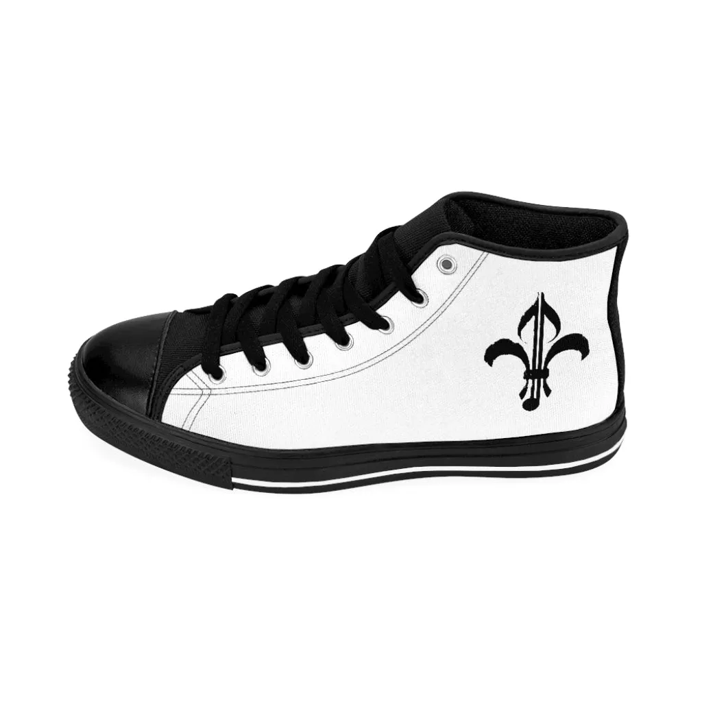 Mens High Top Punk Spats Sneakers - Edgy, Stylish, and Bold Footwear