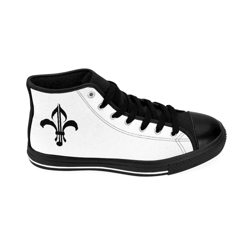 Mens High Top Punk Spats Sneakers - Edgy, Stylish, and Bold Footwear