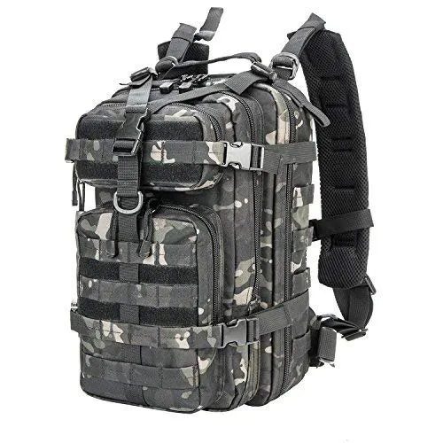Small Military Tactical Backpack 30L Assault Backpack Tactical Bag Black Multicam-A