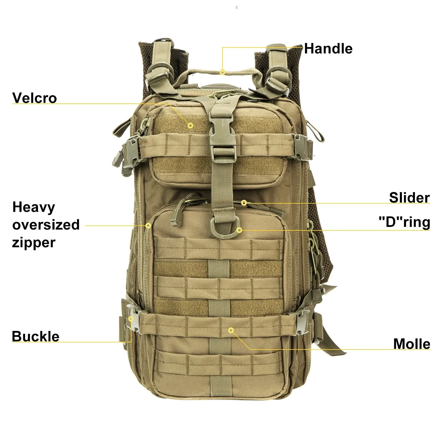 Small Military Tactical Backpack 30L Assault Backpack Tactical Bag O.d. Green