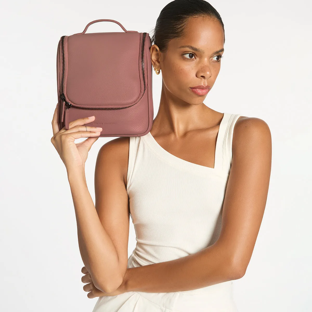 Status Anxiety - Drifting Apart Toiletries Bag, Dusty Rose