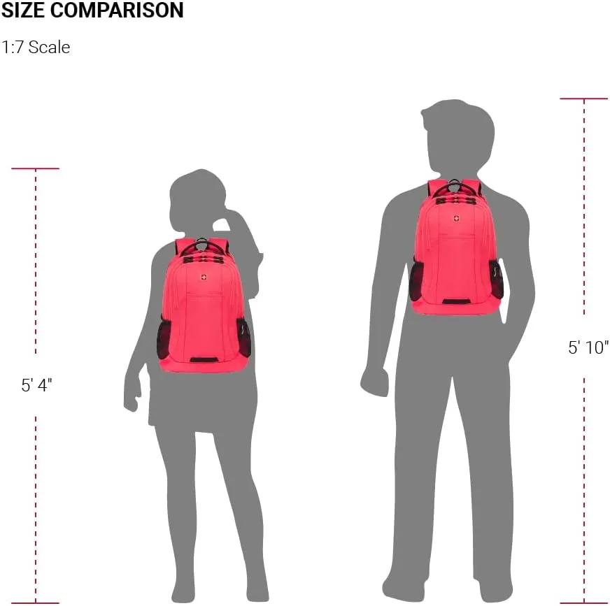 SwissGear Cecil 5505 Laptop Backpack, Teaberry, 18-Inch