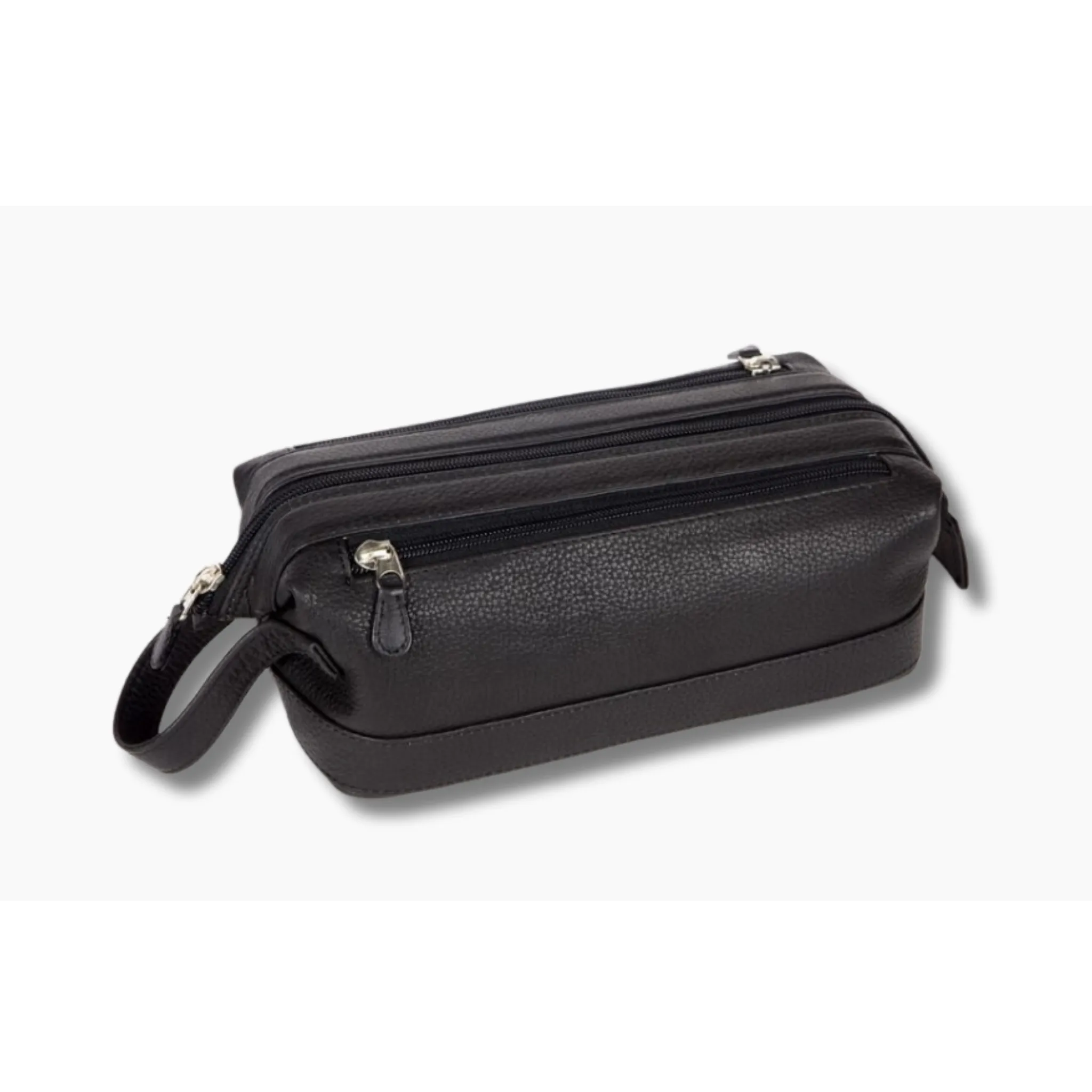 Toiletries Bag | Black | Double Zip